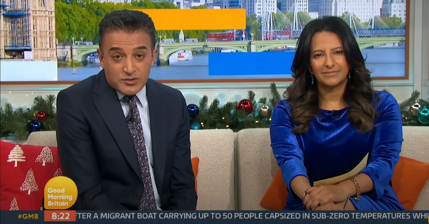 Adil Ray and Ranvir Singh on GMB today 