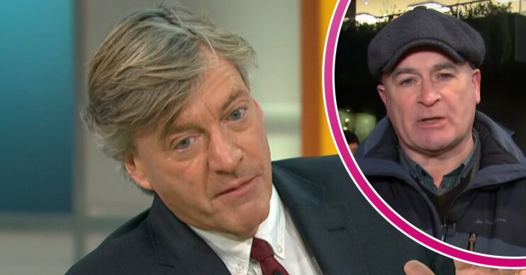 Richard Madeley on GMB today, Mick Lynch speaking to camera