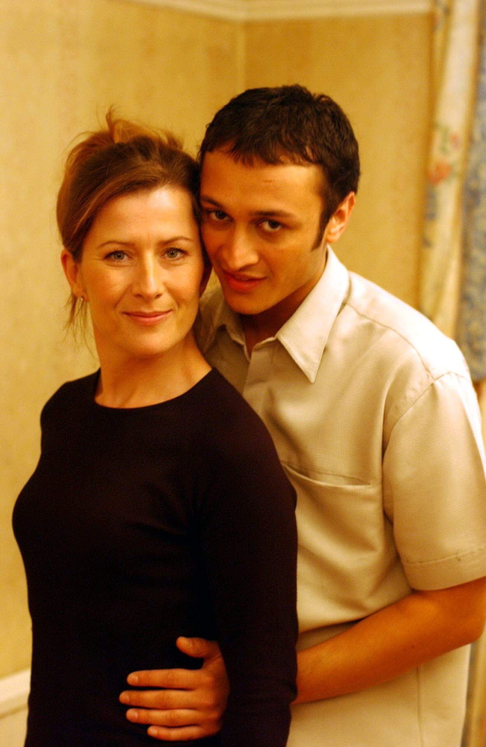 Kazia Pelka as Hazel Wilding with Chris Bisson as Vik Desai