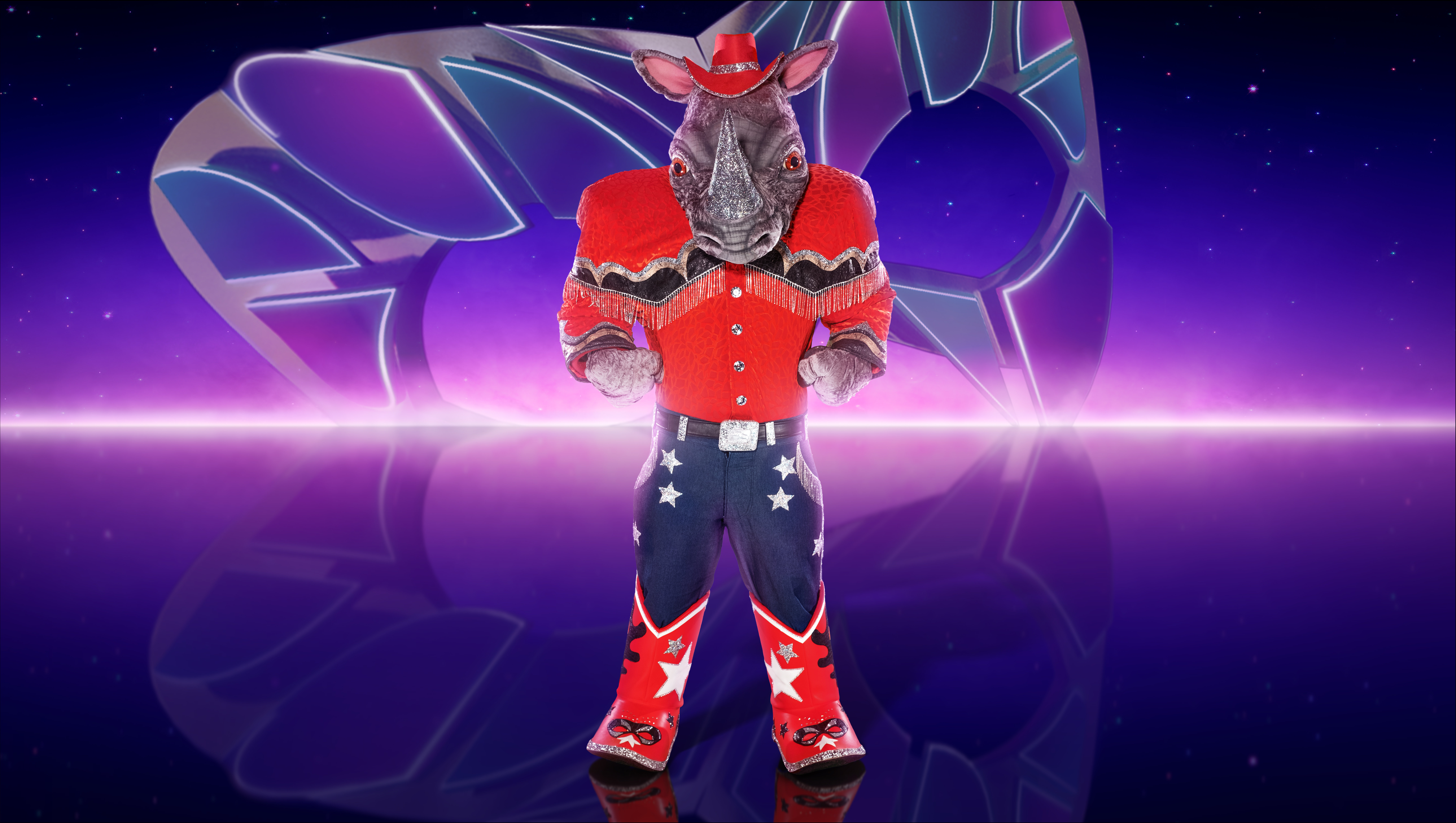 Rhino stands tall on The Masked Singer 2023
