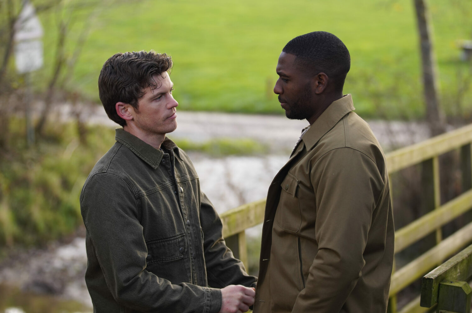 Marcus talks to Ethan in a tender moment on Emmerdale