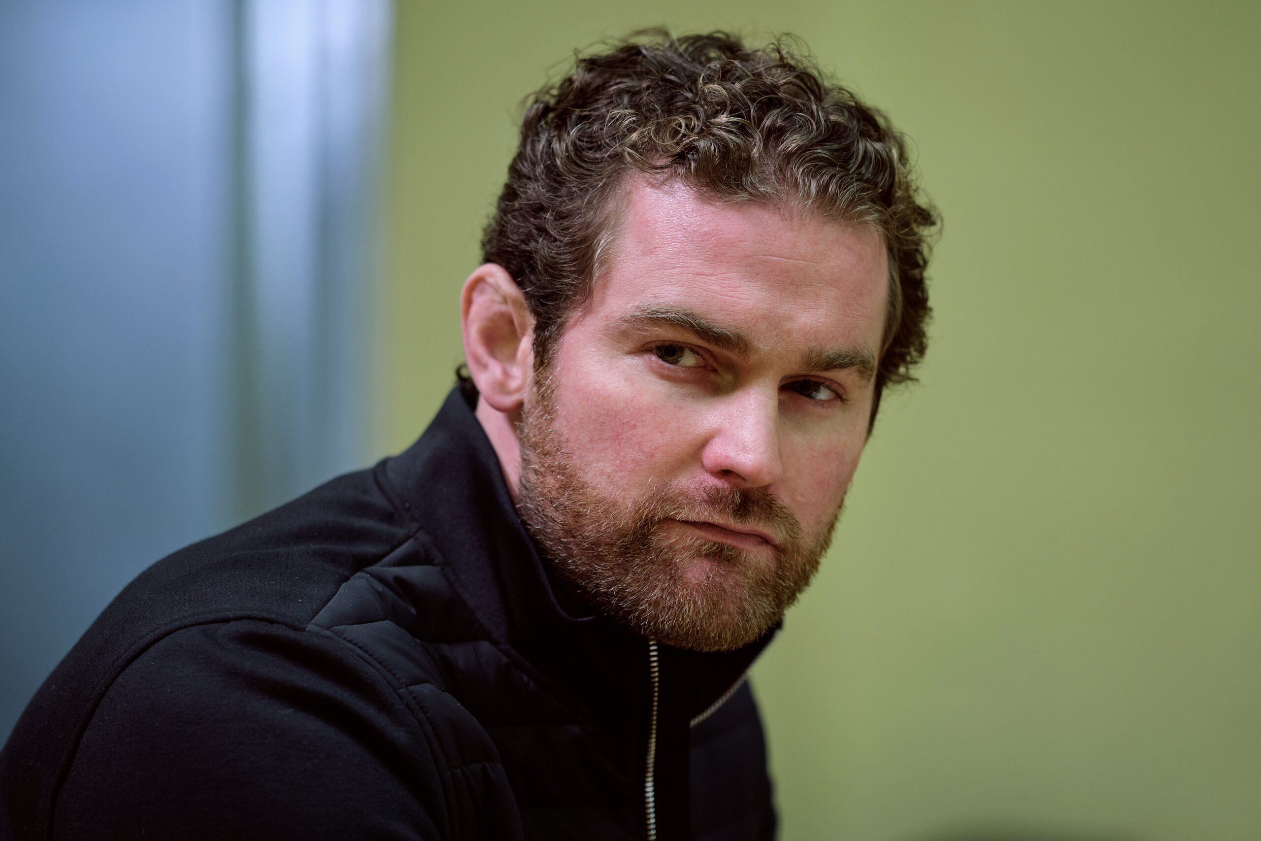Happy Valley star Mark Stanley looking menacing