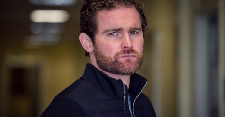 Rob Hepworth frowns in Happy Valley series 3
