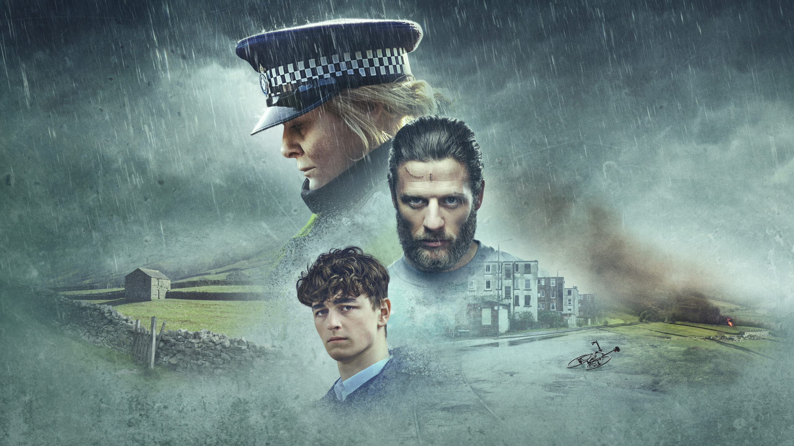 Publicity shot of cast of Happy Valley series 3