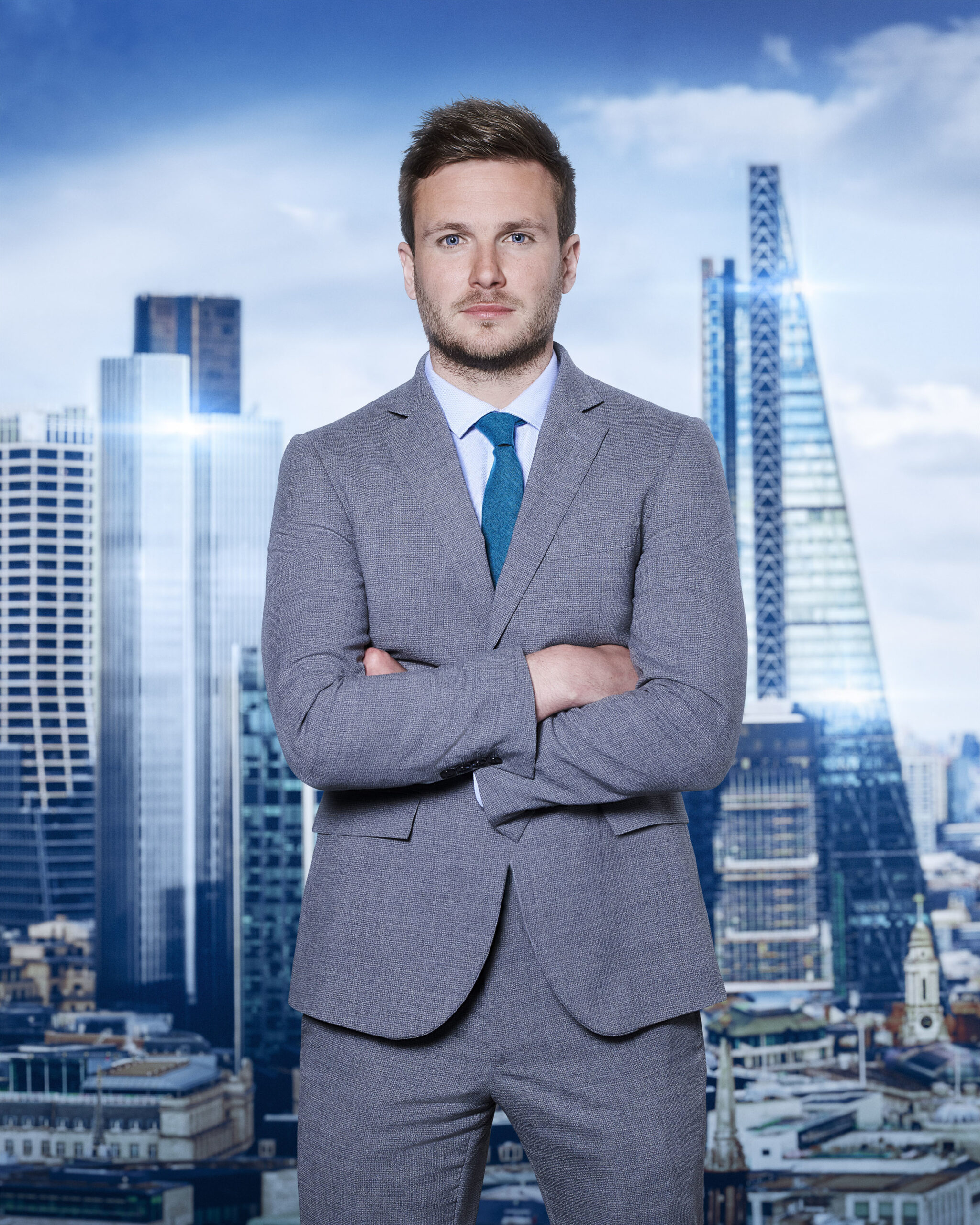 Kevin D'Arcy poses on The Apprentice
