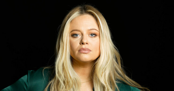 Emily Atack poses for Asking For It