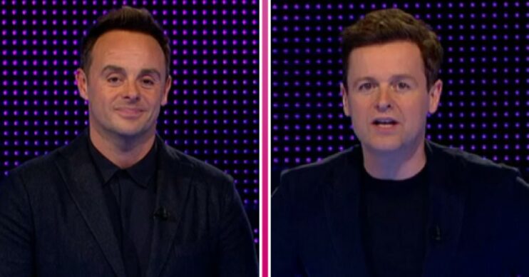 Ant and Dec looking at camera on Limitless Win on ITV
