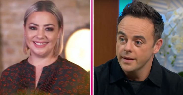 Ant McPartlin and Lisa Armstrong talking and smiling