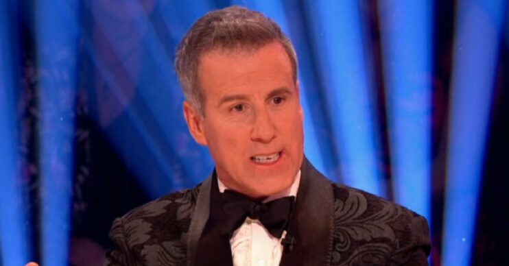 Anton Du Beke talking during Strictly final