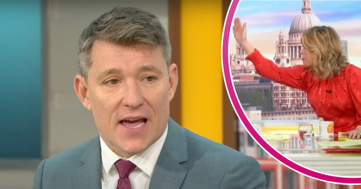 GMB presenter Kate Garraway whacks Ben Shephard on the back