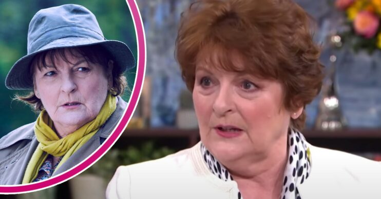 Vera star Brenda Blethyn in character and during an interview