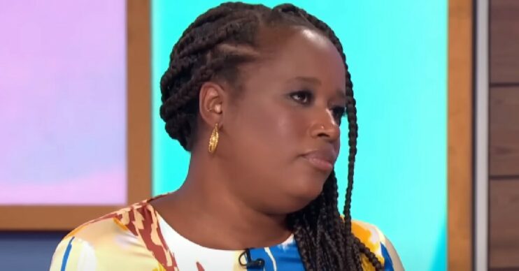 Charlene White looks serious on Loose Women