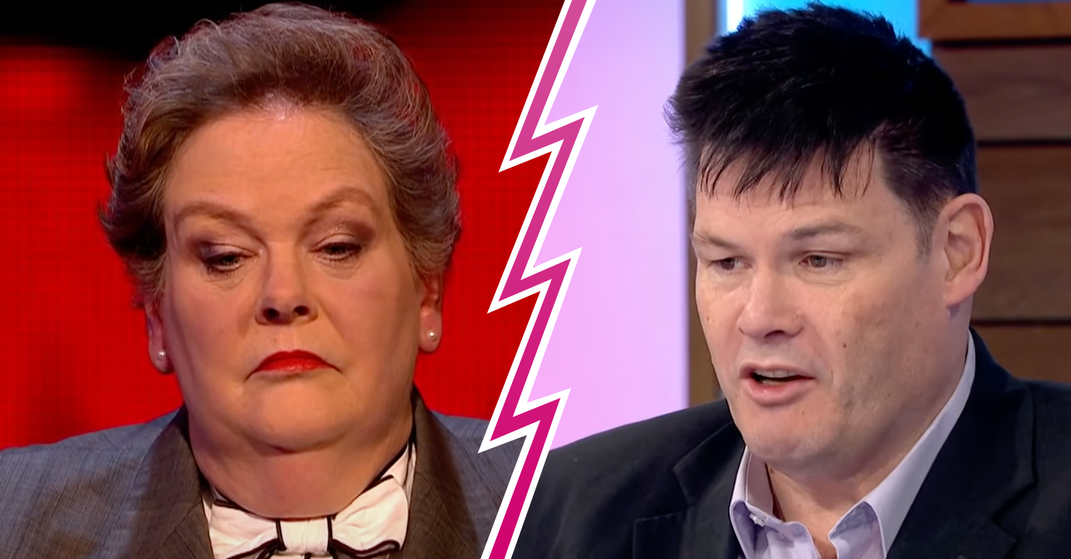 The Chase stars Anne Hegerty and Mark Labbett looking stern