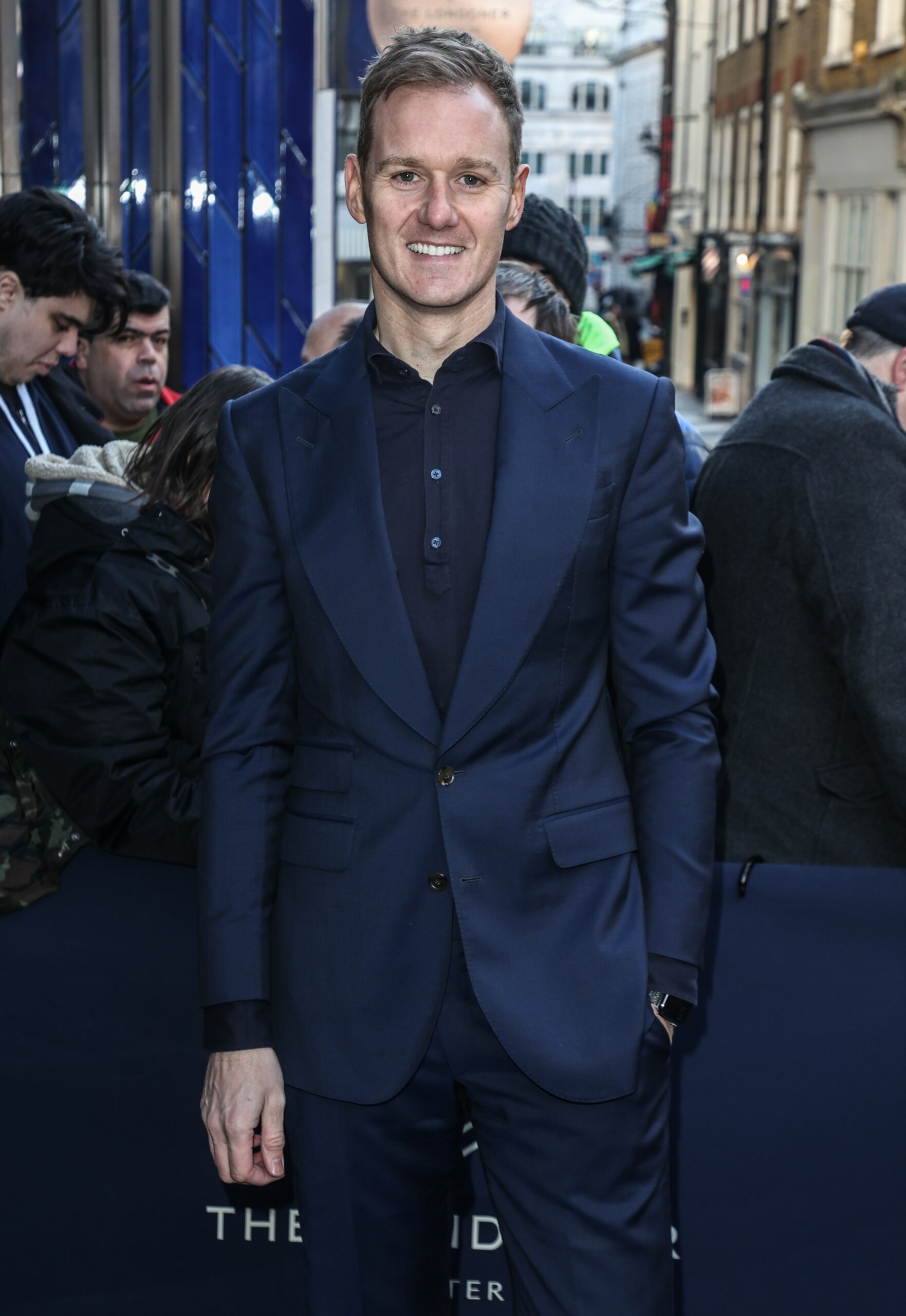 Dan Walker smiling at the TRIC Christmas lunch