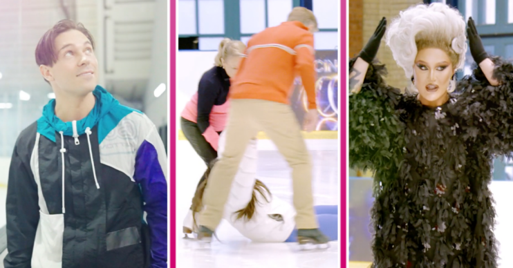 Dancing On Ice contestants on the ice