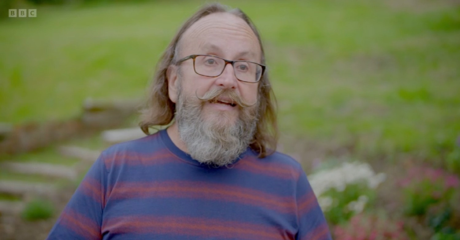 Dave Myers speaking to camera on Hairy Bikers Go Local