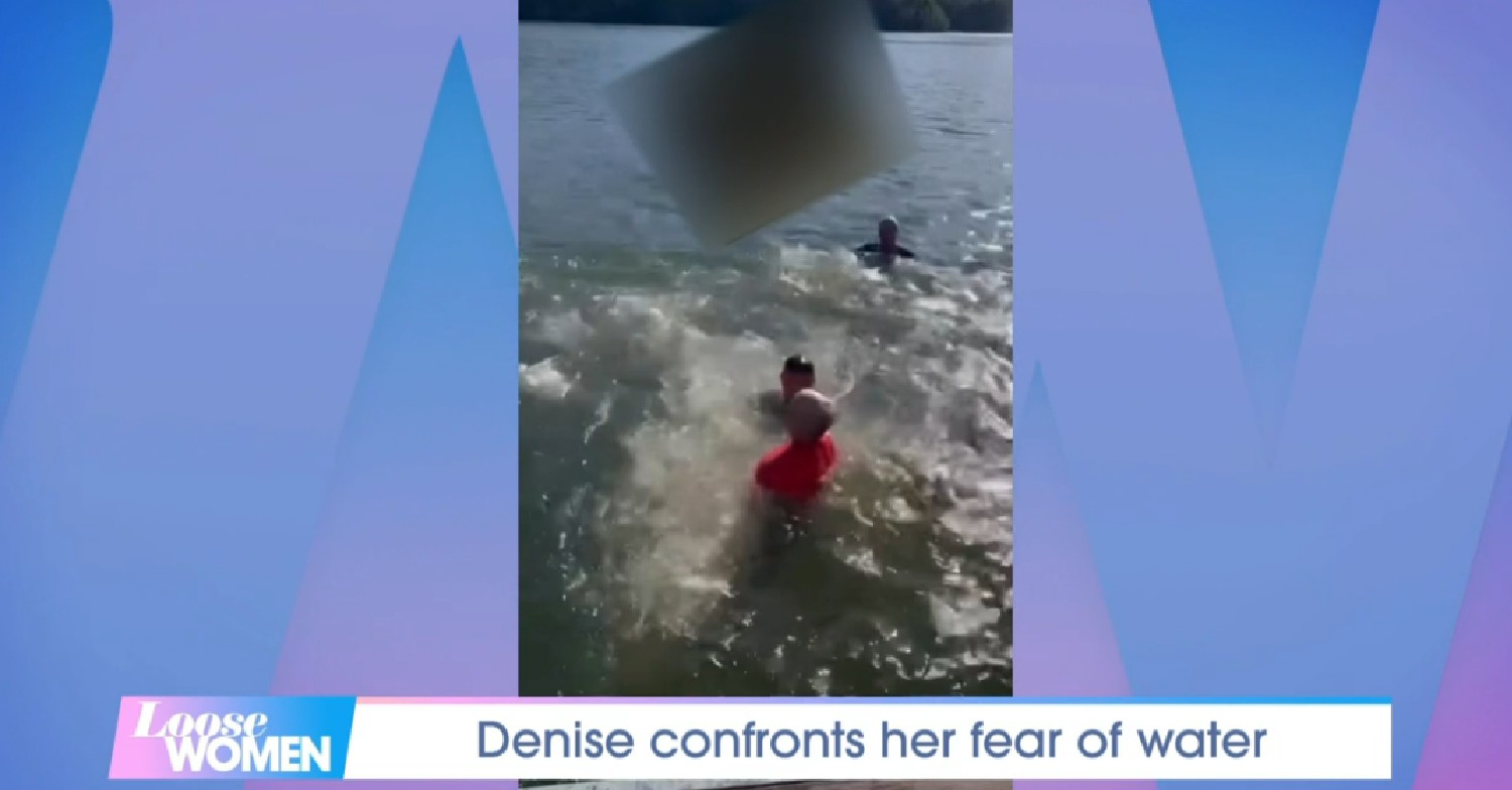 Video of Denise Welch in river shown on Loose Women