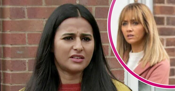 Does Alya die in Coronation Street while protecting Maria?