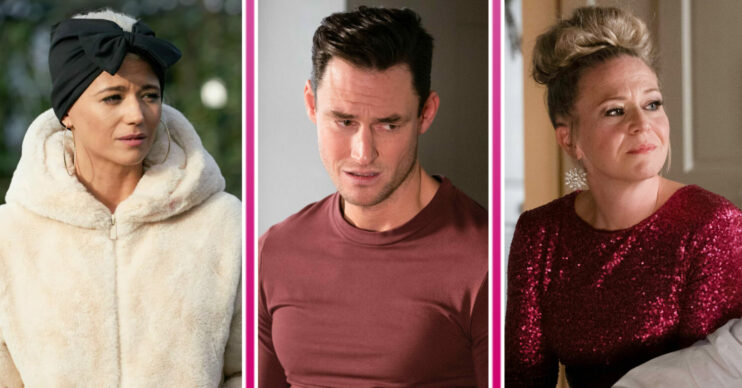 EastEnders' Lola is looking worried, Zack is looking shifty and Linda is looking serious