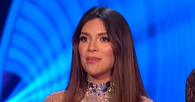 Ekin-Su performing on Dancing On Ice