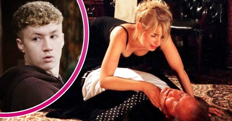 Emmerdale: Noah Dingle, Charity Dingle and Chris Tate dying comp image