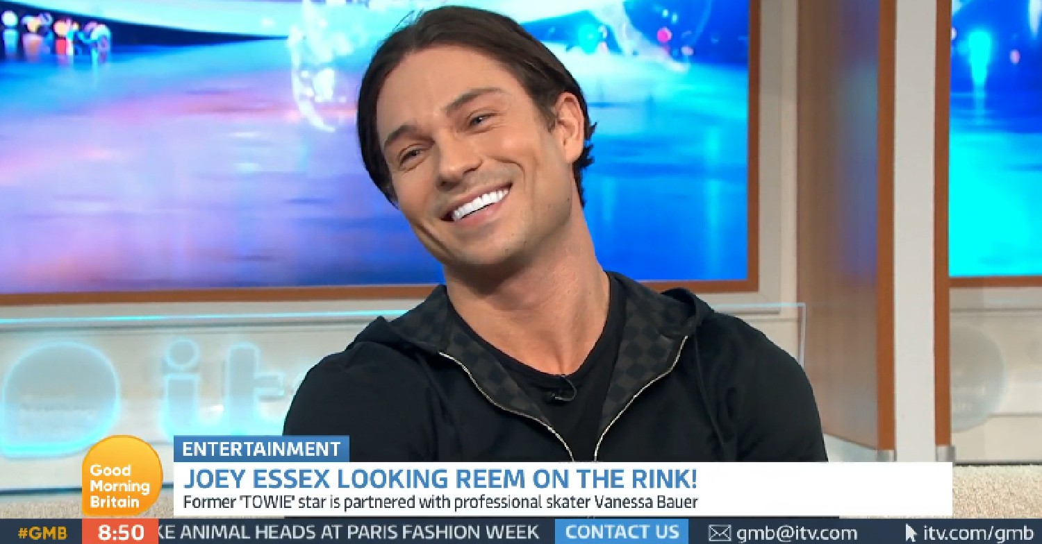 Dancing On Ice star Joey Essex smiling on GMB today