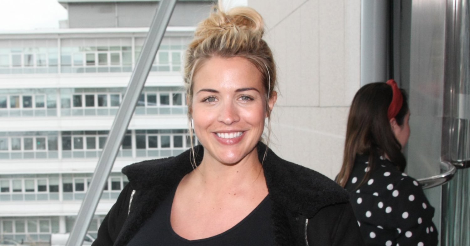 Gemma Atkinson smiling at event