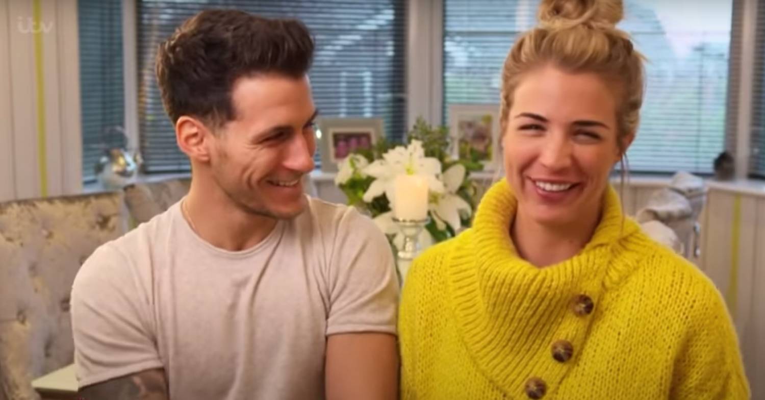 Gorka Marquez and Gemma Atkinson laugh