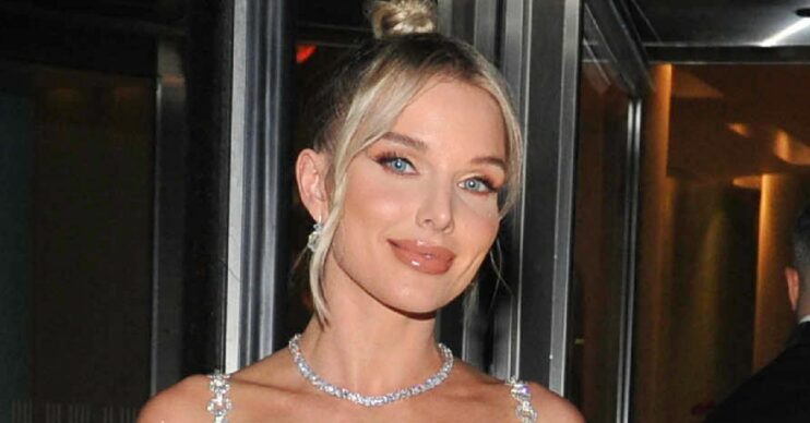 Helen Flanagan smiling at event