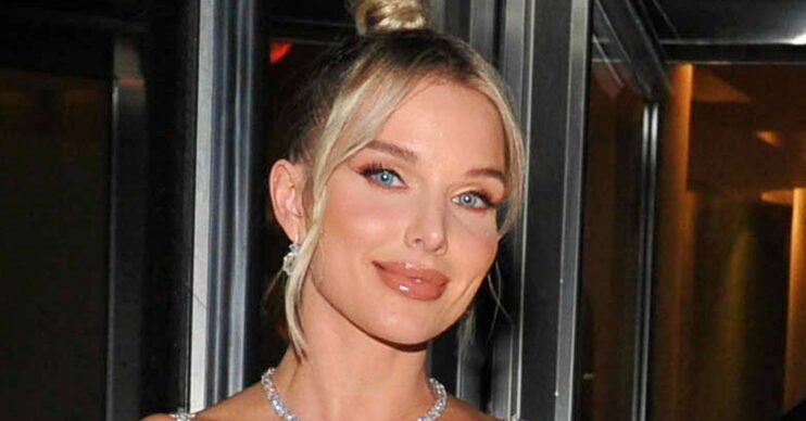 Helen Flanagan smiling at event
