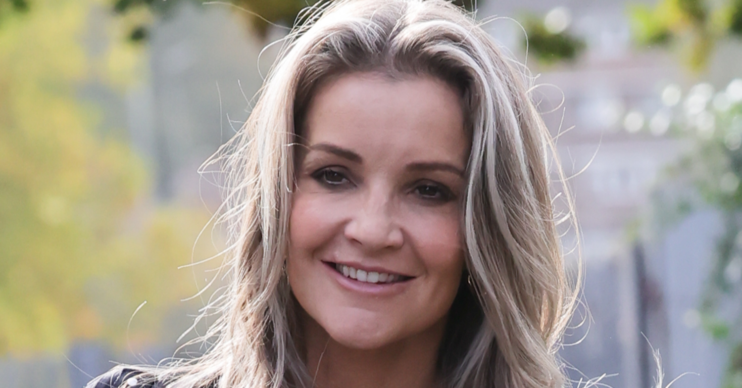 Helen Skelton smiling in the street