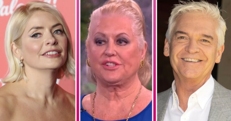 Holly Willoughby and Phillip Schofield posing at events, Kim Woodburn on This Morning