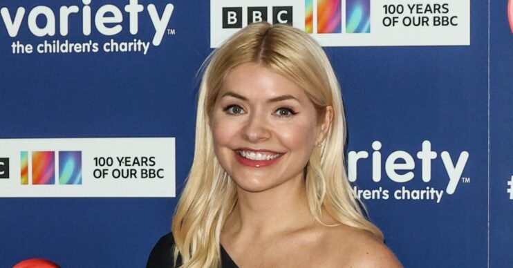 This Morning star Holly Willoughby smiles at award show