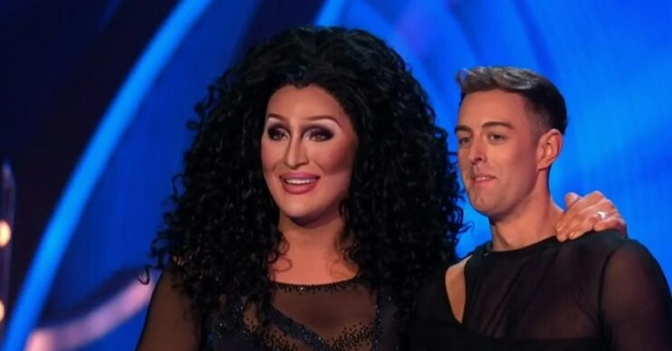 The Vivienne and Collin Grafton standing together in Dancing On Ice