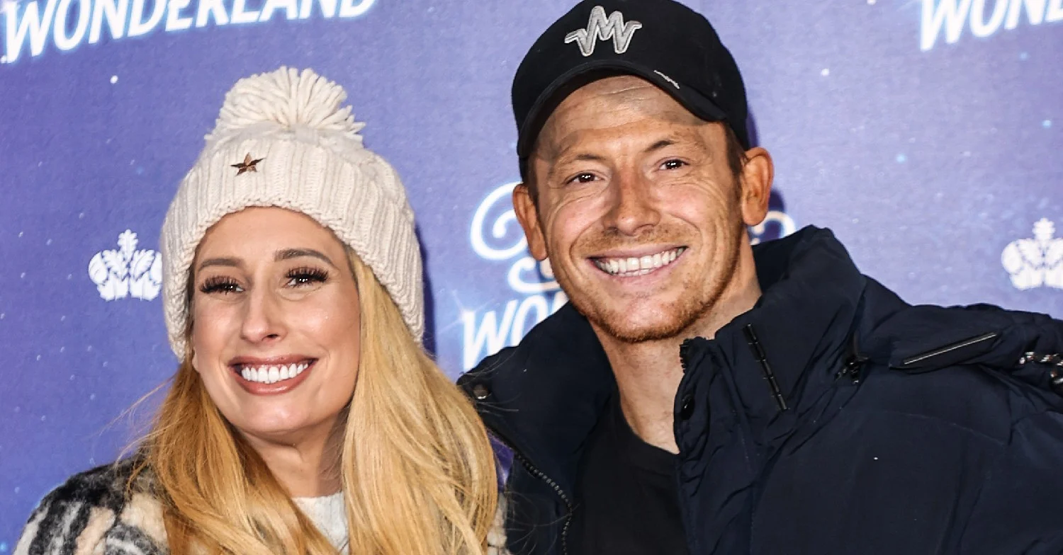 Stacey Solomon and Joe Swash smiling