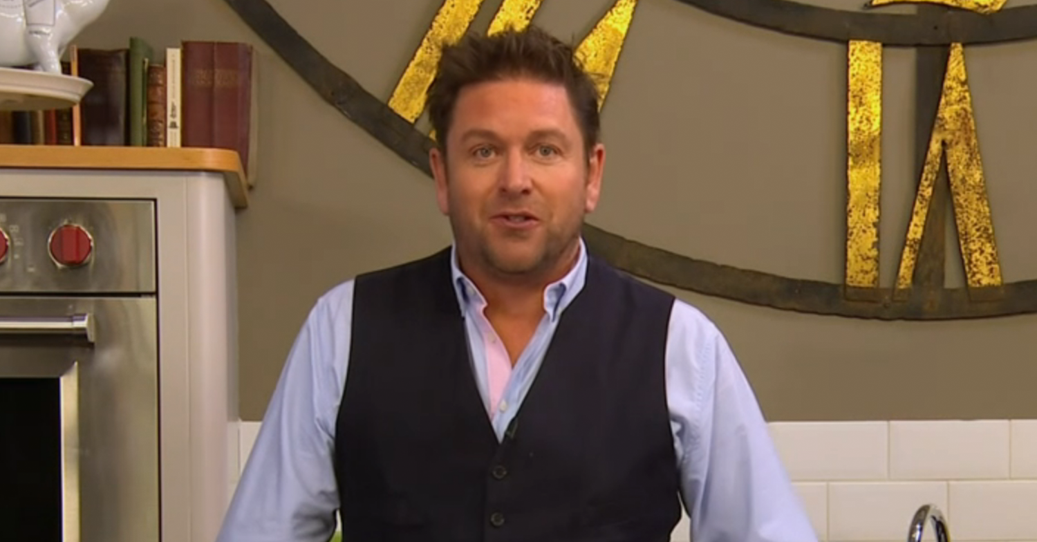 James Martin presenting Saturday Morning on ITV