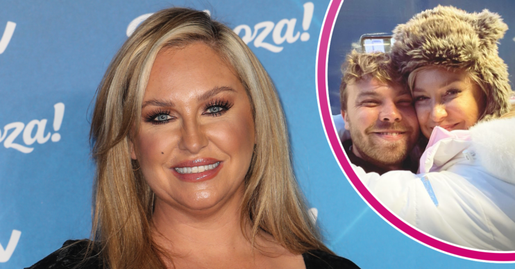 Josie Gibson cuddling her new man