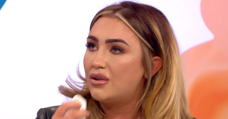 Lauren Goodger crying on Loose Women