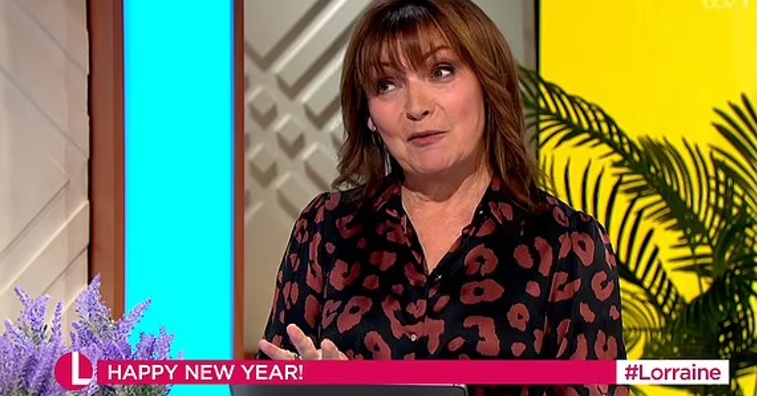 Lorraine Kelly on her show today
