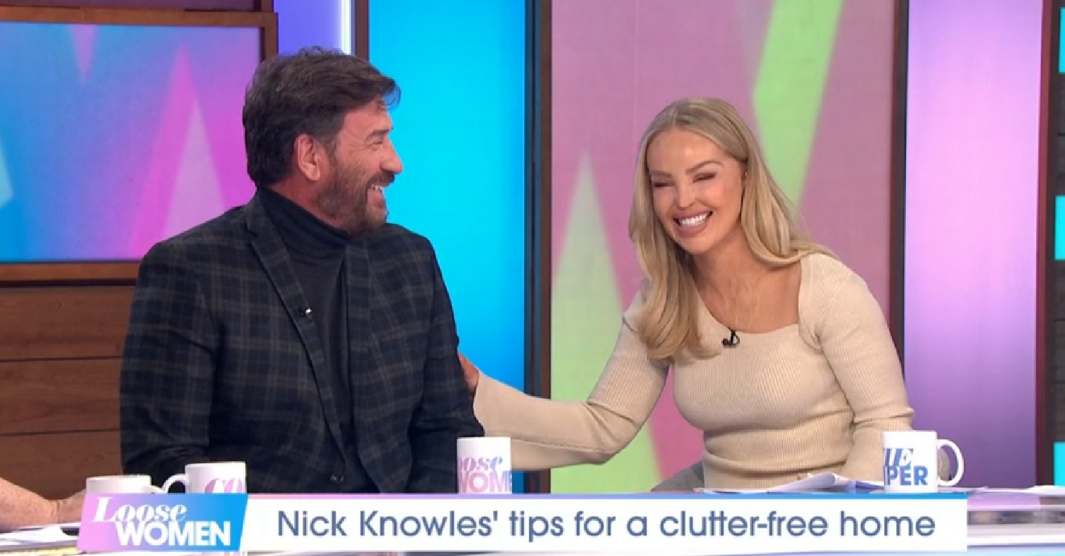 Nick Knowles and Katie Piper laughing on Loose Women today