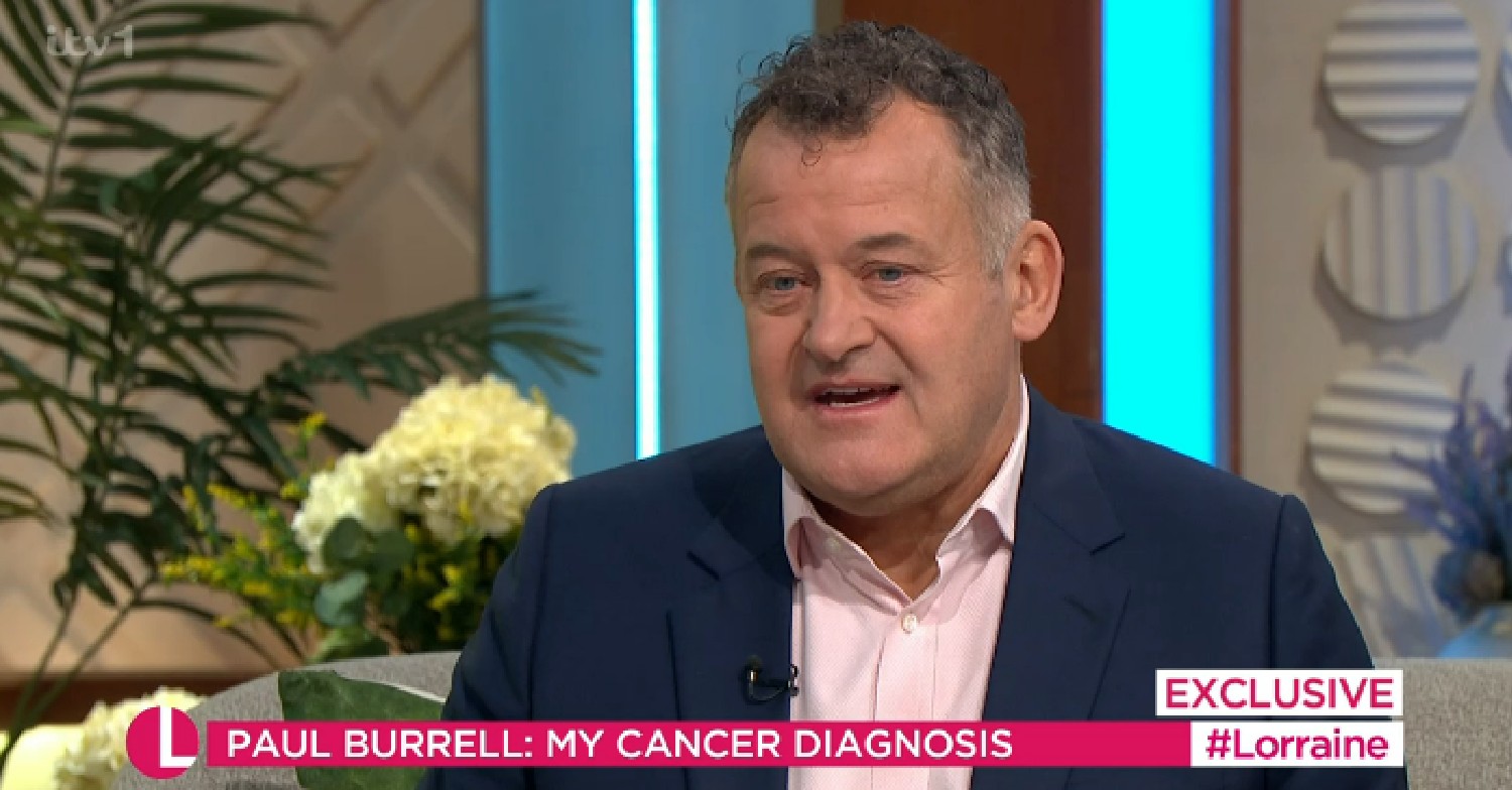Paul Burrell speaking about cancer diagnosis on Lorraine today