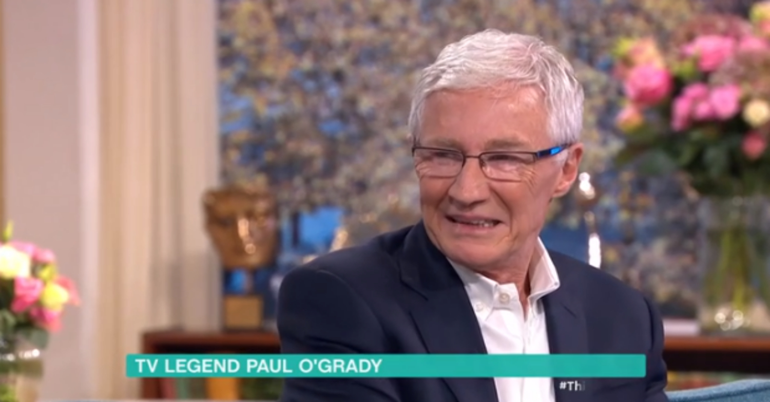 Paul O'Grady grimaces on This Morning