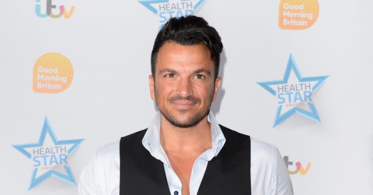 Peter Andre smiling at GMB