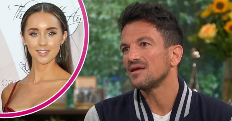 Peter Andre on This Morning, wife Emily smiling at event