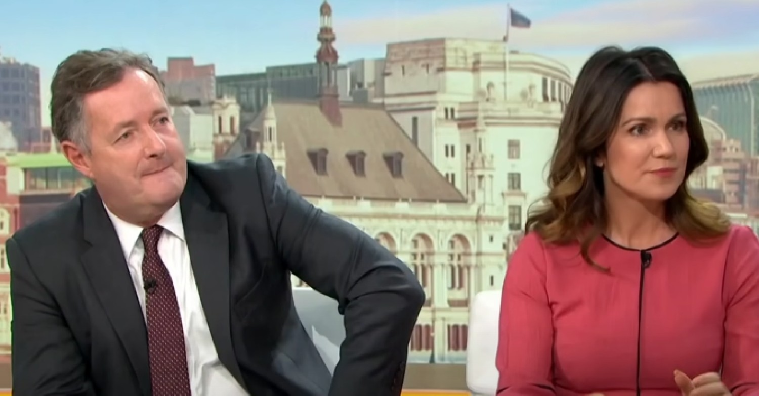 Piers Morgan and Susanna Reid on GMB