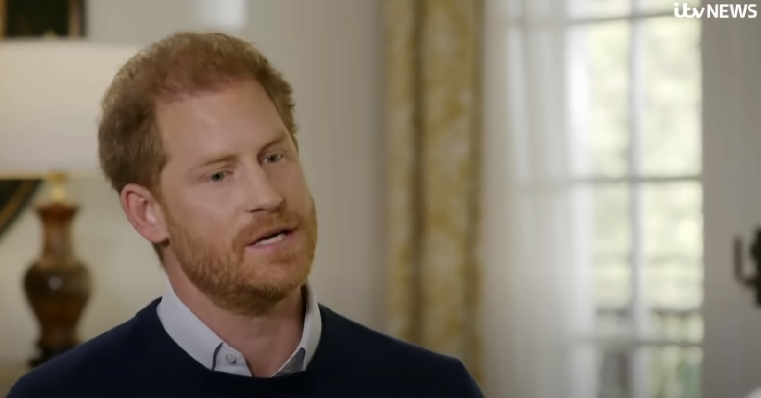 Prince Harry speaking in ITV interview