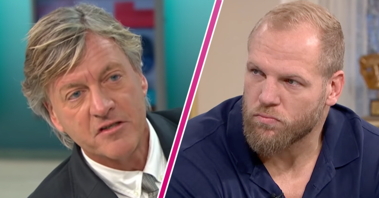 Richard Madeley and James Haskell looking stern