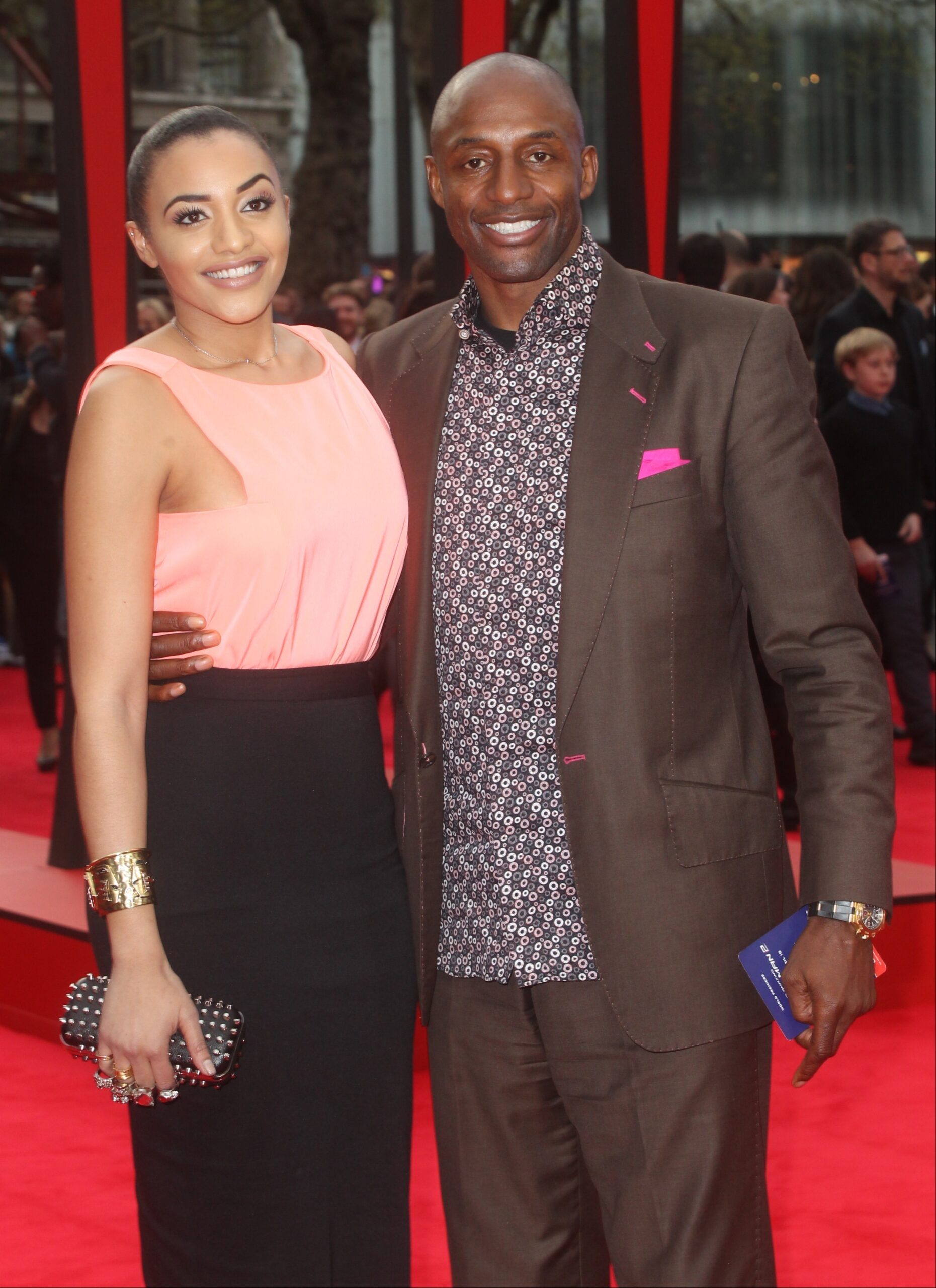 Amal and John at a film premiere