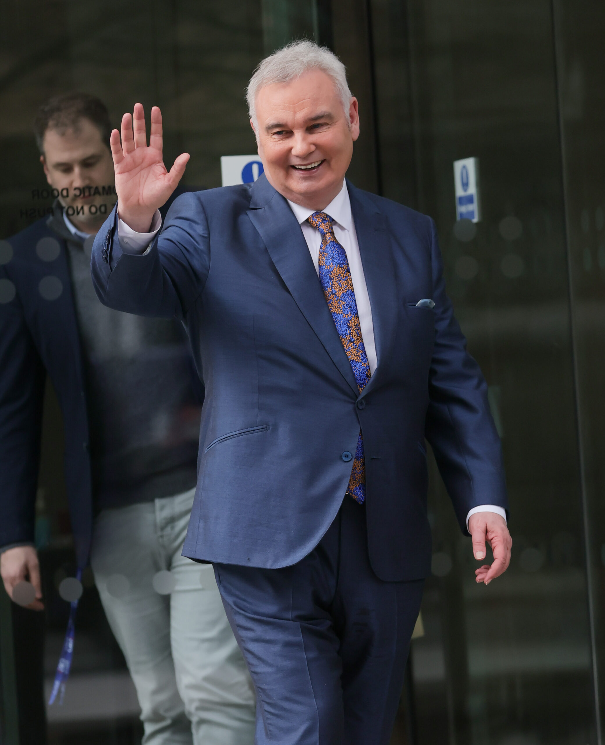Eamonn Holmes was driving on the motorway