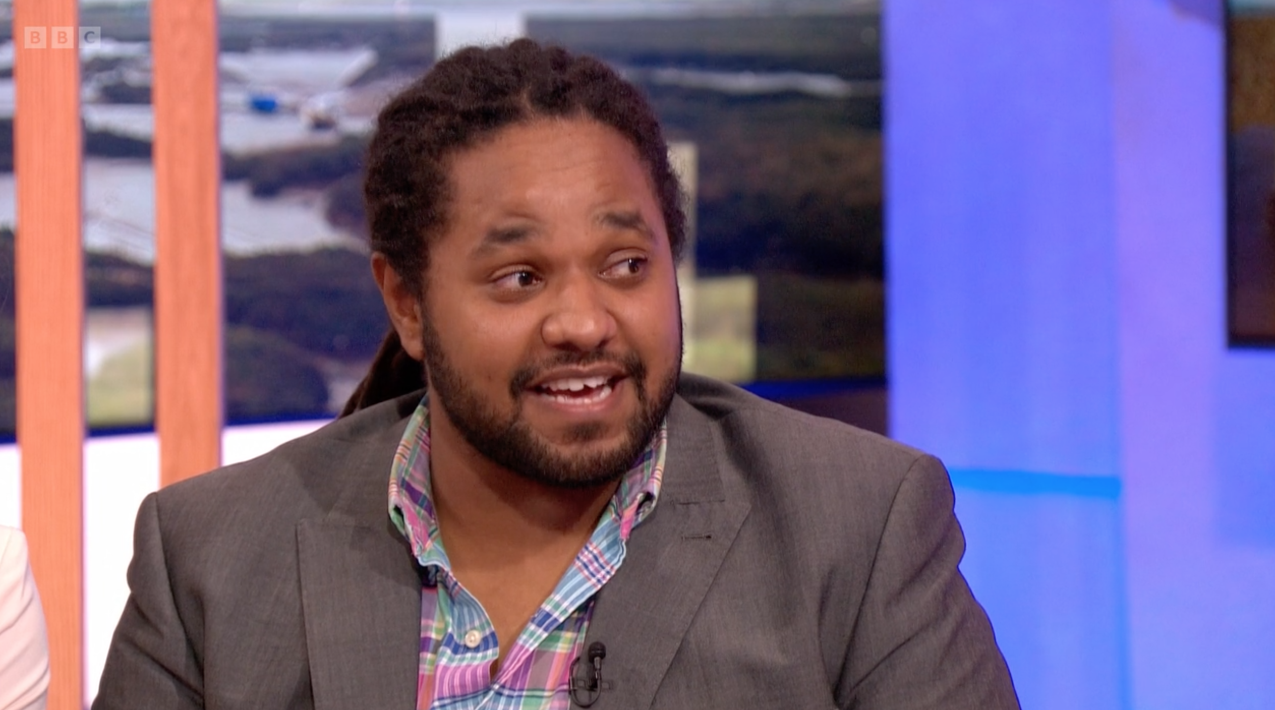 Hamza Yassin chatting on The One Show